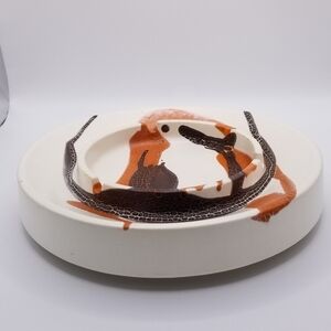 Vintage Royal Haeger Round Painted Ashtray